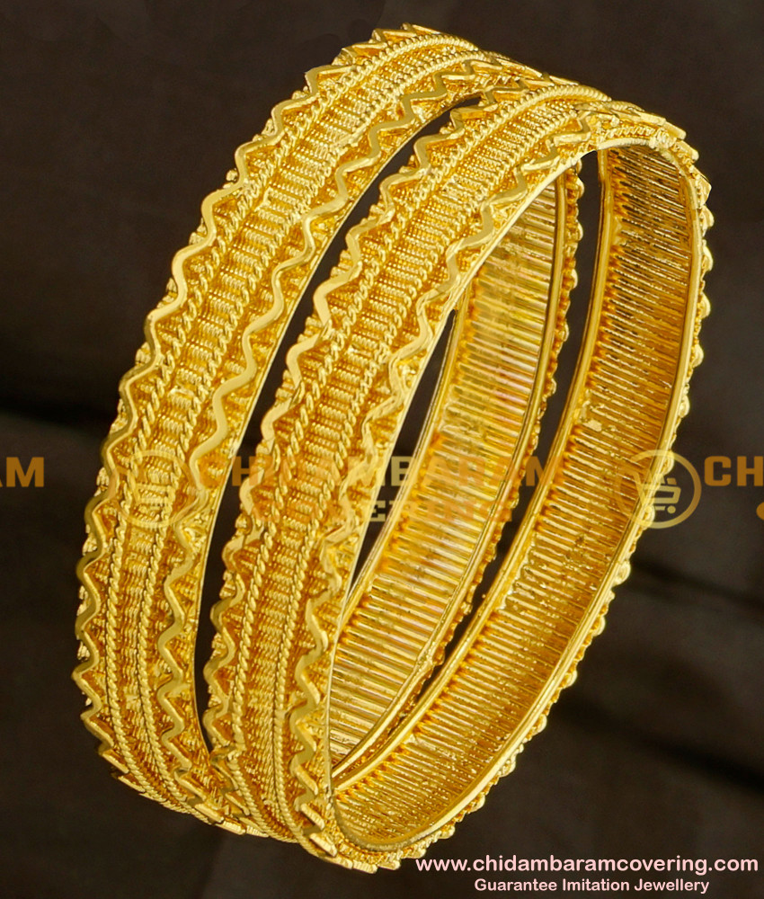 BNG090 - 2.6 Size South Indian Traditional Broad Guarantee Bangles