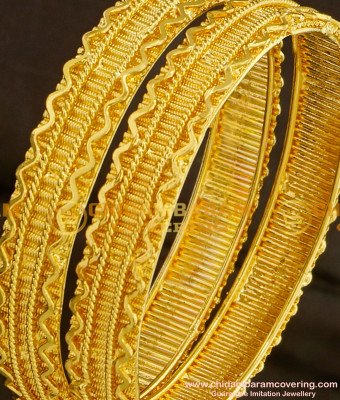 BNG090 - 2.4 Size South Indian Traditional Broad Guarantee Bangles