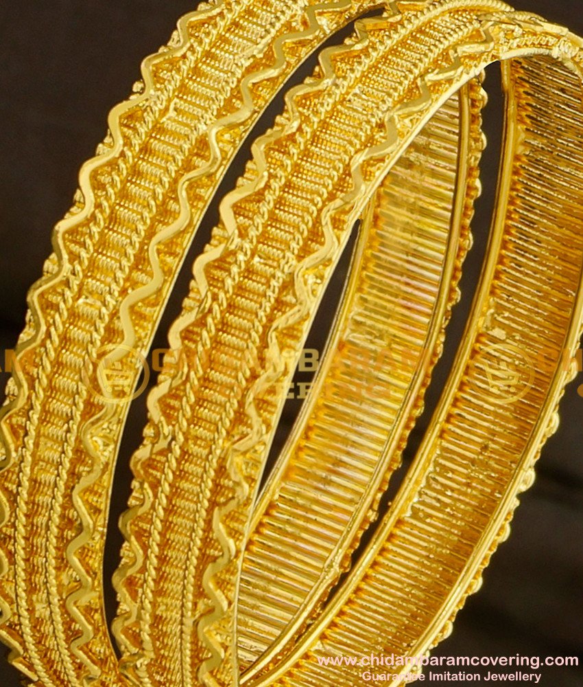 BNG090 - 2.6 Size South Indian Traditional Broad Guarantee Bangles