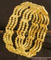 BNG097 - 2.4 Size New Pattern Curvy Shape 3 Line Guarantee Bangles Online Shopping