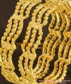 BNG097 - 2.4 Size New Pattern Curvy Shape 3 Line Guarantee Bangles Online Shopping