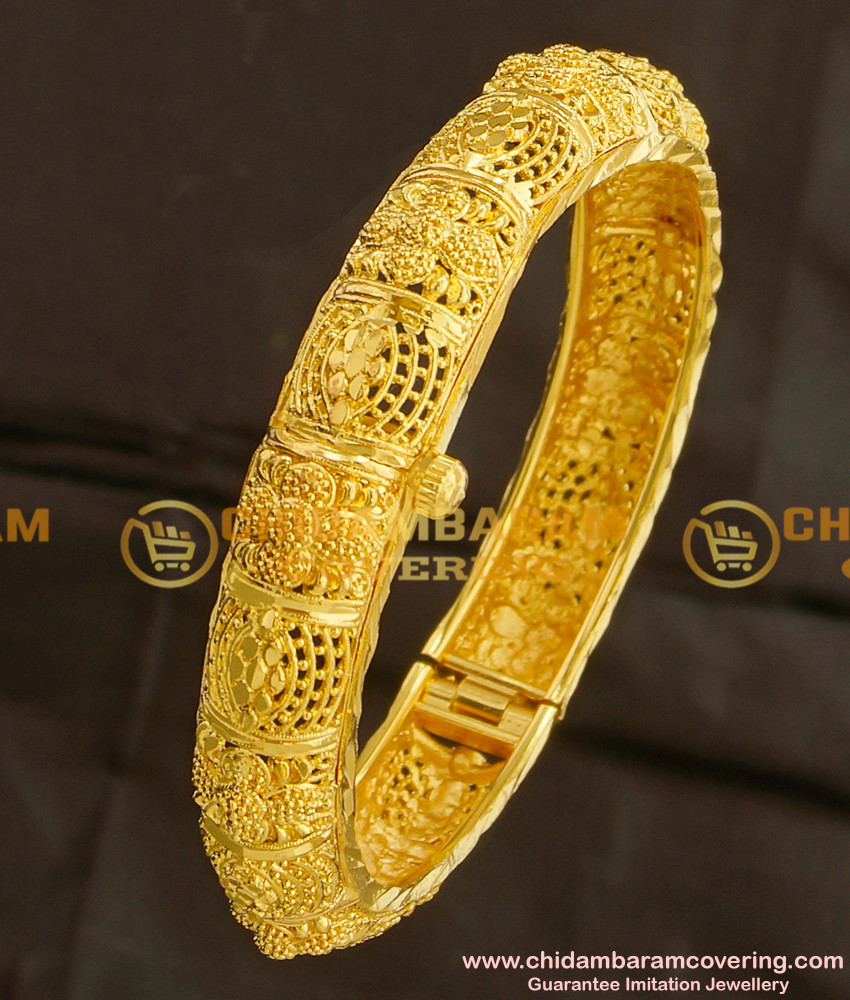 BNG101 - 2.4 Size Premium Quality Designer Openable Mini Kada Single Bangle 