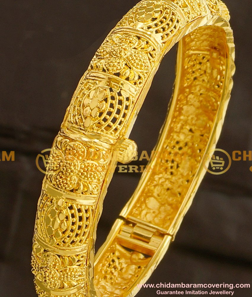 BNG101 - 2.4 Size Premium Quality Designer Openable Mini Kada Single Bangle 