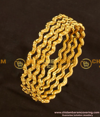 BNG106 - 2.4 Size Traditional Neli Muthu Valaiyal (Zig Zag Bangles) Design Guarantee Bangles Online