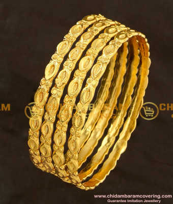 BNG107 - 2.6  Size Solid Guarantee Bangles Design Set Of 4 Pcs for Daily Use