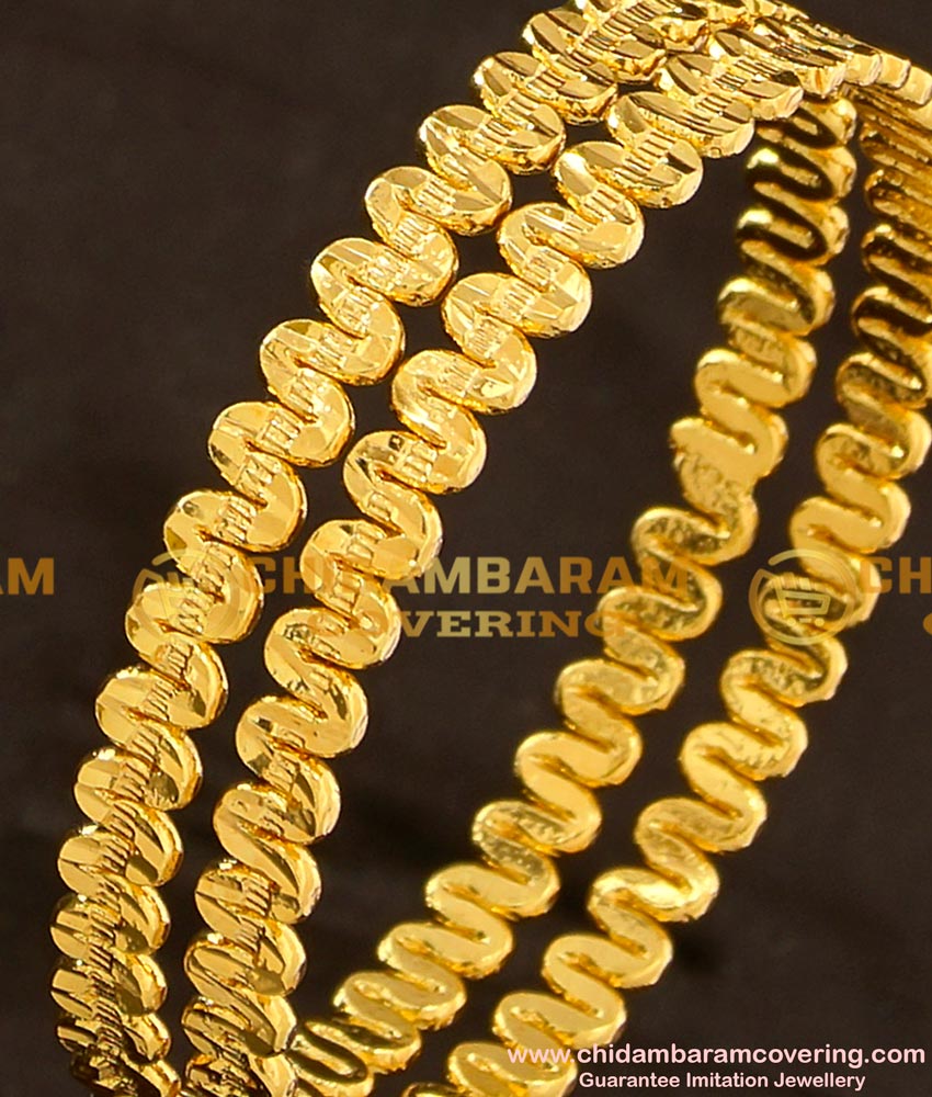 BNG113 - 2.8 Size Party Wear Designer Bangles South Indian Guarantee Bangle Online