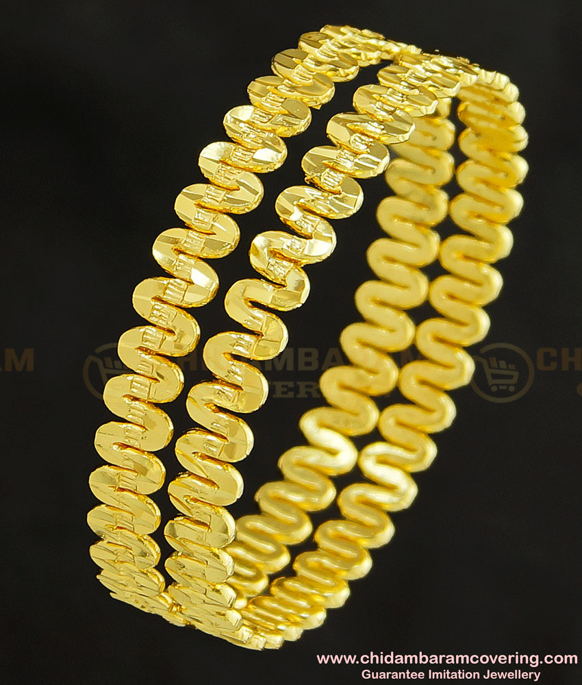 BNG113 - 2.4 Size Party Wear Designer Bangles South Indian Guarantee Bangle Online