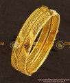 BNG118 - 2.8 Size Stylish Look Red and White Stone Party Wear Bangles for Women 