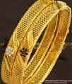 BNG118 - 2.8 Size Stylish Look Red and White Stone Party Wear Bangles for Women 