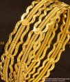 BNG119 - 2.4 Size Bridal Wear Thick Twisted Bangles Bridal Wear Bangle Collection Online