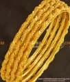 BNG126 - 2.6 Size Trendy Twisted Bangles 4 Pcs Set Daily Wear Collection Online
