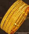 BNG131 - 2.8 Size New Model Golden Colour 4 Pieces Non Guarantee Bangles Set Online