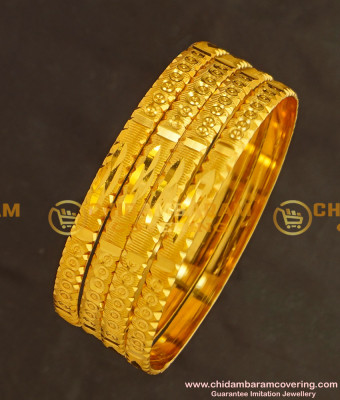 BNG132 - 2.4 Size Light Weight Non Guarantee Bangle Set Of 4 Pieces Buy Online