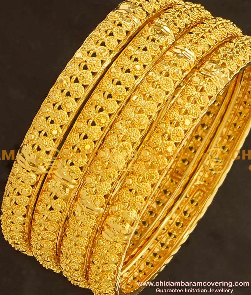 BNG135 - 2.6 Size Beautiful Indian Bridal Bangles Collection Set Of 4 Pieces Buy Online