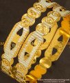 BNG147 - 2.4 Size Latest Design Gold Platinum Plated Bangle for Girls and Women 