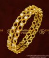 BNG156 - 2.6 Size Semi Precious Full White Stone Designer Bangles for Women
