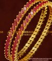 BNG158 - 2.8 Size Latest Designer Full Ruby Stone Bangle 1 Gram Gold Bangles Online