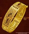 BNG164 - 2.8 Size Latest Beautiful Gold Design Enamel Coated Screw Type Single Bangle for Women/Girls