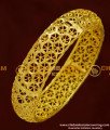 BNG165 - 2.4 Size 1 Gram Gold Party Wear Broad Single Piece Designer Bangle Collection Online 