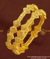 BNG172 - 2.8 Size Unique Light Weight Party Wear Bangles Design One Gram Jewellery Online
