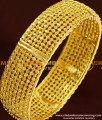 BNG175 - 2.4 Size Gold Look Designer Single Broad Bangle Design for Ladies 