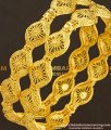 BNG187 - 2.6 Size Unique Gold Look Light Weight Party Wear Bangles Design One Gram Jewellery Online