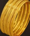 BNG194 - 2.10 Size Casual Daily Wear Gold Bangle Designs Dye Gold Set Of 4 Pieces Bangle for Ladies 