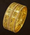 BNG198 - 2.4 Size Stylish Look White Stone Party Wear Non Guarantee Bangles For Women