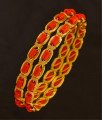 BNG199 - 2.6 Size Traditional Coral Bangles Designs Dye Gold Bangles Buy Online
