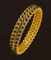 Bng203 - 2.6 Size Traditional Black Beads Gold Bangles Design One Gram Gold Karimani Bangles Online