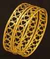 BNG205 - 2.6 Size Modern Light Weight Gold Bangles Designs Latest Heart Shape Bangles for Girls 