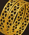 BNG207 - 2.8 Size New Arrival Light Weight Star Design One Gram Gold Bangles Buy Online