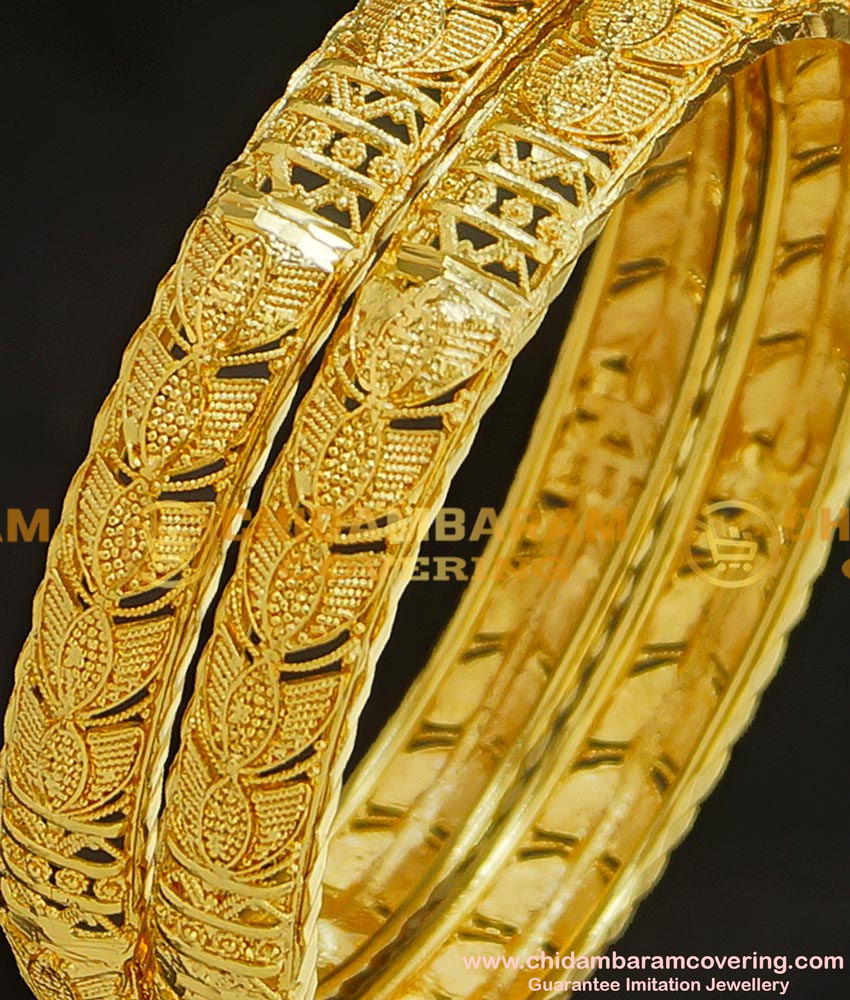 BNG212 - 2.8 Size Light Weight Designer Bombay Bangle Design One Gram Jewellery 