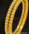 BNG218 - 2.8 Casual Daily Wear Flower Design Gold Plated Bangles Imitation Jewellery 