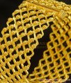 BNG220 - 2.4 Size One Gram Gold Screw Type Gold Inspired Zig Zag Design Single Kada Bangle 