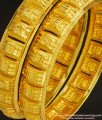 BNG224 - 2.4 Size Grand Look Broad Bangle Design Dye Gold Bangles for Wedding