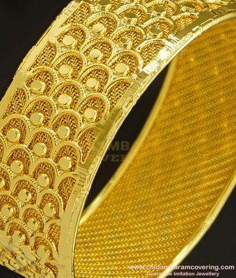 BNG227 - 2.6 Size Trending Gold Bangle Design Single Kada Bangle for Wedding