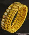 BNG228 - 2.6 Size Latest Gorgeous Gold Antique Look Stone Screw Kada Bangle Buy Online