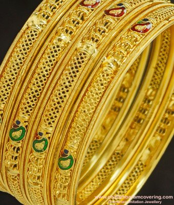 BNG230 - 2.10 Size Latest Net Pattern Mango Design Gold Forming Bangles Die Set Imitation Jewellery 