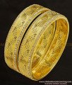 BNG237 - 2.8 Size Grand Look White Stone Party Wear Non Guarantee Bangles for Women