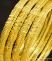 BNG266 - 2.10 Size Daily Use Gold Bangles Cutting Design Set Of 4 Pieces Bangle for Women