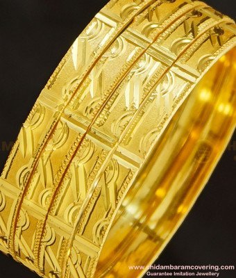 BNG268 - 2.4 Size Buy Gold Imitation Bangles Design Set Of 4 Pieces for Women