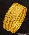 BNG269 - 2.6 Size Stunning Gold Broad Bangle Design Dye Gold Plated Bangles for Wedding