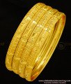 BNG277 - 2.10 Size Daily Use Gold Bangles Design Set Of 4 Pieces Bangle for Women