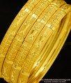 BNG277 - 2.10 Size Daily Use Gold Bangles Design Set Of 4 Pieces Bangle for Women