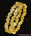 BNG283 - 2.6 Size New Model Party Wear 1 Gram Gold Plated Ad Stone Mango Design Bangle Buy Online
