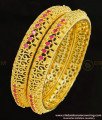 BNG285 - 2.8 Size Elegant Ad Stone Party Wear Designer Bangles One Gram Gold Plated Jewellery Online