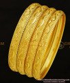 BNG293 - 2.6 Size Traditional 4 Bangles Set Gold Designs Bridal Wear Bangles Set Best Price Buy Online