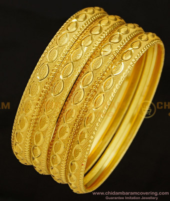BNG296 - 2.10 Size Mansiyaorange Fancy Gold Border Bangles Design Indian Gold Imitation Jewellery 