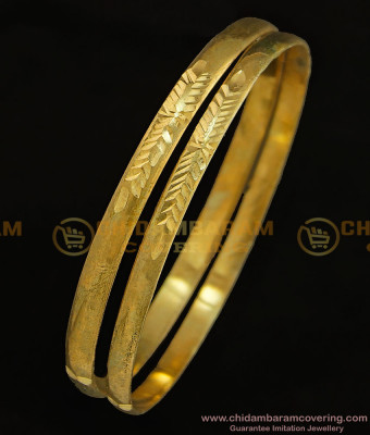 BNG300 - 2.6 Size Original Impon Bangles Natural Colour Daily Wear Plain Panchaloha Bangles Buy Online